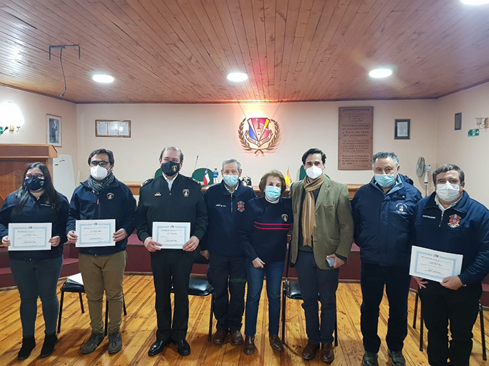 Especial homenaje recibió bomberos de la provincia de Colchagua