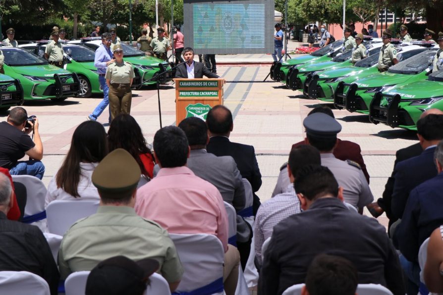 Carabineros de Colchagua recibió 11 nuevos carros policiales