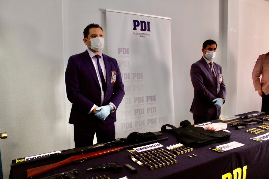 PDI logra exitosos operativos en San Fernando: incautan armamento y drogas en procedimientos coordinados